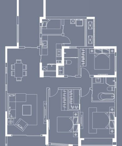 网信快3家装：成都中环丰锦153㎡的欧式风格装建鉴赏