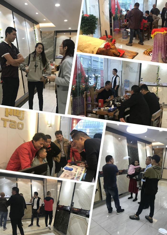 陶瓷一线品牌 网信快3瓷砖 榆林古镇300平专卖店开业盛典圆满成功