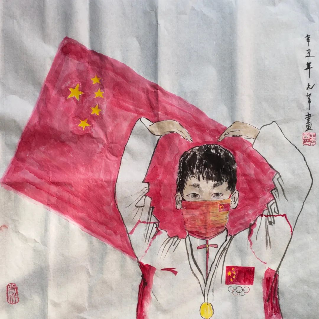 		我们用书法、绘画和诗歌表达喜悦，，祝福奥运健儿平安凯旋_故事_优德88集团有限公司	