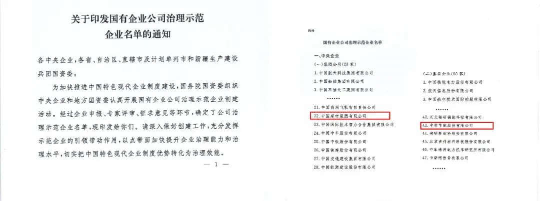 		优德88集团及所属企业配合入选“国有企业公司治理树模企业名单”_责任动态_优德88集团有限公司	